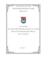 XÂY DỰNG THIẾT bị đo độ LỆCH PHA của tín HIỆU 