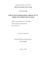 Thuật toán deblocking trong xử lý video nén theo chuẩn h 264 