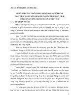 skkn lựa CHỌN một số HÌNH THỨC học tập cơ bản THEO TRÌNH tự GIÚP học SINH THPT học tập tốt môn GDQP AN (KHỐI 10 TRƯỜNG TH 