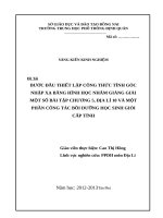 skkn bước đầu THIẾT lập CÔNG THỨC TÍNH góc NHẬP xạ NHẰM GIẢNG GIẢI một số bài tập CHƯƠNG 2, địa lí 10 và một PHẦN CÔNG tác bồ