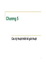 Môn học  phân tích và thiết kế giải thuật chương 5