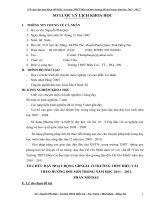 skkn tổ chức dạy hoạt động GDNGLL ở trường THPT điểu cải theo hướng đổi mới trong năm học 2011– 2012 