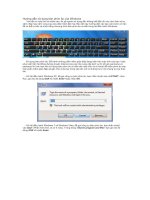 Hướng dẫn sử dụng bàn phím ảo của windows 