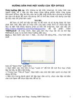 Hướng dẫn phá mật khẩu của tệp office 