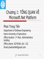 Bài giảng lập trình window  chương 1   phan trọng tiến