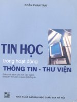 Ebook tin học trong hoạt động thông tin thư viện   NXB đh quốc gia hà nội