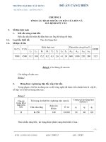 ĐỒ ÁN CẢNG BIỂN TÍNH CÁC KÍCH THƯỚC CƠ BẢN CỦA BẾN VÀ GIẢ ĐỊNH KẾT CẤU