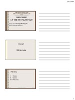 Bài giảng lý thuyết ngôn ngữ   TS  nguyễn thị uyên