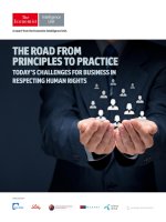 The road from principles to practice  todays challenges for business in respecting human rights 