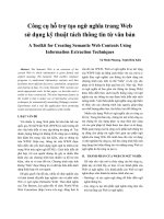 Tách thông tin từ văn bản trên web  