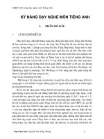 skkn kỹ NĂNG dạy NGHE môn TIẾNG ANH 