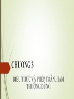 Bài giảng tin học nâng cao (microsoft access)  chương 3   GV trần thanh san