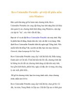 Revo uninstaller portable   gỡ triệt để phần mềm trên windows 