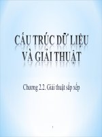 Cấu trúc dữ liệu và giải thuật   chương 2 2  giải thuật sắp xếp