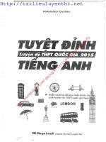 Tuyệt đỉnh luyện đề THPT quốc gia 2015 tiếng anh