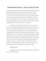 Thủ thuật internet explorer 9   tăng tốc và đảm bảo an toàn 