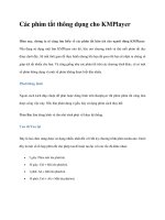 Các phím tắt thông dụng cho KMPlayer 