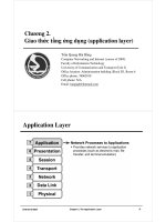 Bài giảng mạng máy tính và internet  chương 2   trần quang hải bằng