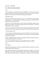 Đề cương vấn đáp chương 5 hối phiếu