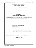 skkn vận DỤNG một số PHƯƠNG PHÁP dạy học TÍCH cực TRONG dạy và học môn GIÁO dục CÔNG dân ở bậc THPT 