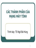 Bài giảng mạng máy tính  chương 10   TS  ngô bá hùng