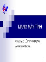 Bài giảng mạng máy tính  chương 8   cđ CNTT hữu nghị việt hàn