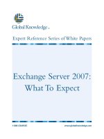 Exchange server 2007  what to expect 