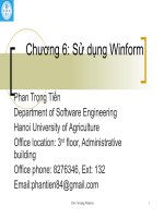 Bài giảng lập trình window  chương 6   phan trọng tiến