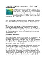 Group policy trong windows server 2008   phần 3  group policy preference