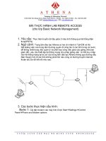 BÀI THỰC HÀNH LAB REMOTE ACCESS (cho lớp basic network management)