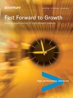 Fast forward to growth seizing opportunities in high growth markets 