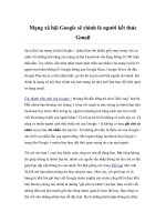 Mạng xã hội google sẽ chính là người kết thúc gmail 