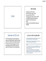 Bài giảng học phần mạng máy tính  phần 5   ths  huỳnh quốc bảo