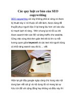 Các quy luật cơ bản của SEO copywriting 