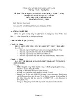 Đề thi tốt nghiệp cao đẳng nghề khóa i (2007   2010) môn quản trị mạng máy tính  TH09 