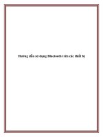 Hướng dẫn sử dụng bluetooth trên các thiết bị 