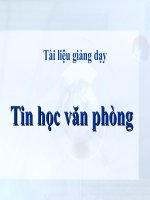 Giáo án   tin học văn phòng