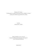 Speaking in two tongues an ethnographic investigation of the literacy practices of english as a foreign