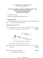 Đề thi tốt nghiệp cao đẳng nghề khóa i (2007   2010) môn quản trị mạng máy tính  TH29 