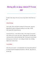 Thủ thuật sử dụng máy tính  hướng dẫn sử dụng AdminCP forum IBF 