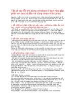 Tổng hợp lỗi win 8 và cách sửa 