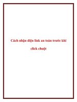 Cách nhận diện link an toàn trước khi click chuột 