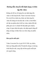 Hướng dẫn chuyển đổi định dạng và biên tập file video  p1 