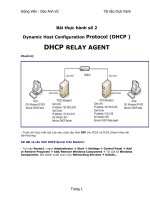 Bài thực hành số 2 dynamic host configuration protocol (DHCP )