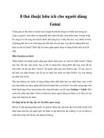 8 thủ thuật hữu ích cho người dùng gmail 