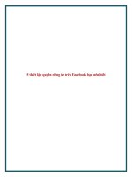 5 cách thiết lập quyền riêng tư trên facebook bạn nên biết 