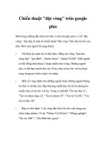 Chiến thuật đặt vòng trên google plus 