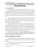 skkn xây DỰNG CHƯƠNG TRÌNH KIỂM TRA, ĐÁNH GIÁ kết QUẢ THỰC HÀNH MS WORD của học SINH lớp 10 và CHỨNG CHỈ a 