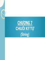 Bài giảng phương pháp lập trình  chương 7   GV  từ thị xuân hiền