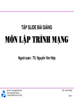 Bài giảng môn lập trình mạng  chương 1   TS  nguyễn văn hiệp
